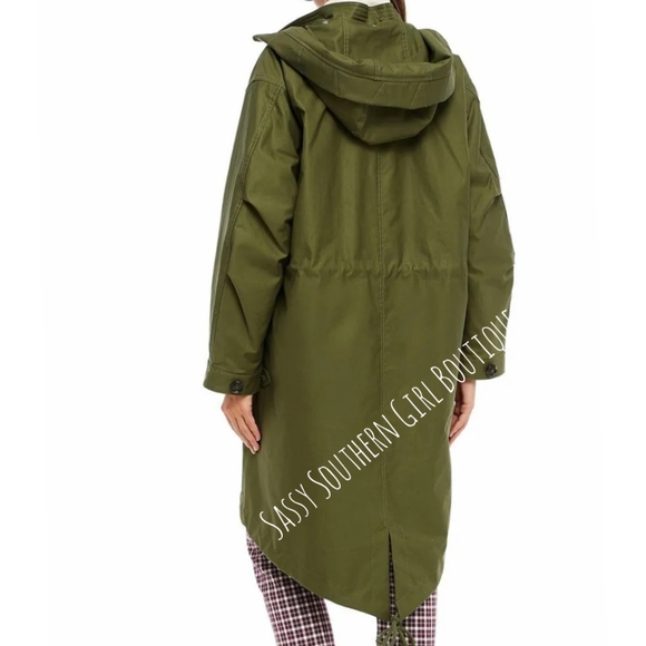 🆕⭐ TORY BURCH Oversized coat moss green - Picture 6 of 16